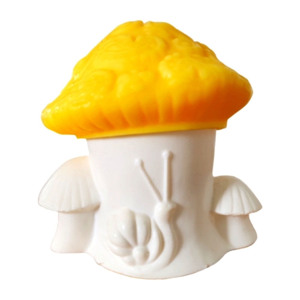 Vintage AVON 1970's Enchanted mushroom candle, Waxy Candle, Yellow mushroom